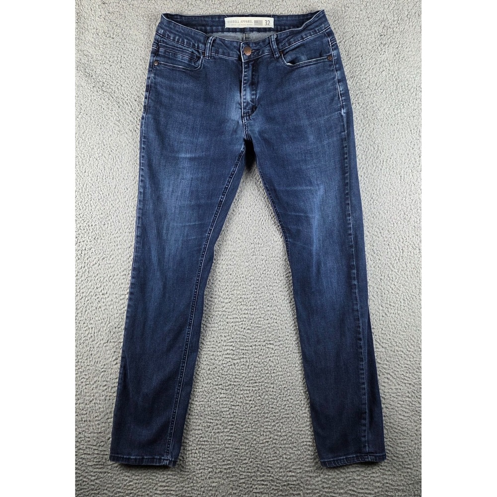 Barbell Apparel Jeans Mens 32 (29x32) Blue Performance Denim USA‎